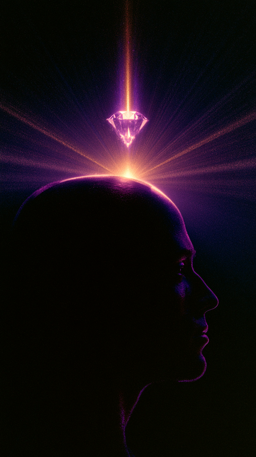 Crown chakra — the seventh energy centre, the diamond's domain